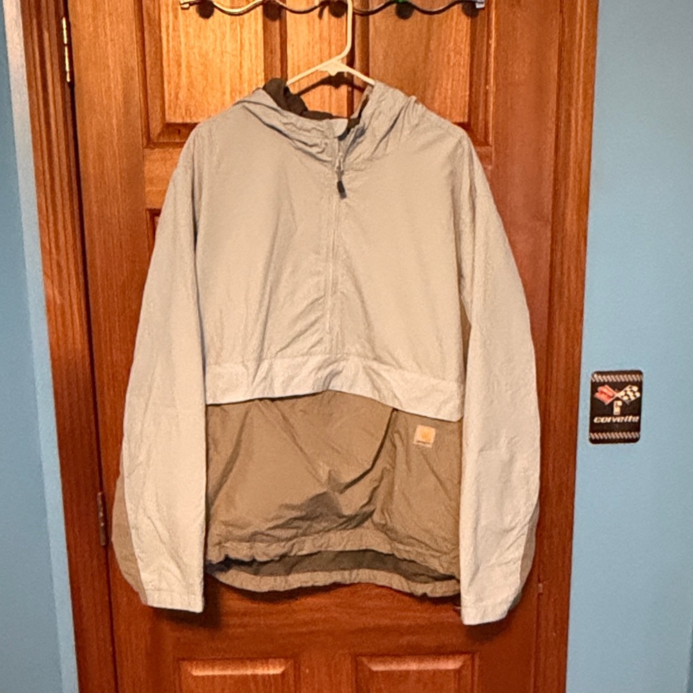 Carhartt Light Blue and Gray Rain Defender